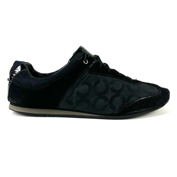 Coach Kelbie Black Op Art C Trainer Sneakers - Picture 3 of 7